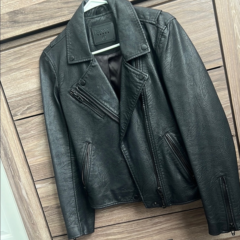 Black Leather Biker Jacket